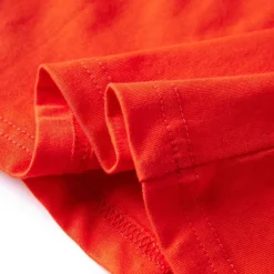 Langærmet T-shirt til børn str. 104 cm orange