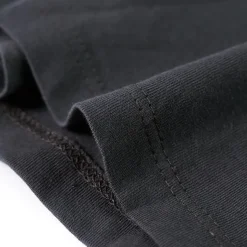 Langærmet T-shirt til børn str. 92 antracitgrå