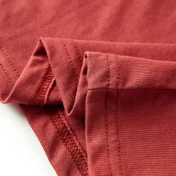 Langærmet T-shirt til børn str. 92 rød