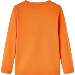 Langærmet T-shirt til børn str. 92 cm orange
