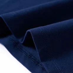 Langærmet T-shirt til børn str. 104 marineblå