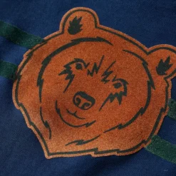 Langærmet T-shirt til børn str. 92 marineblå