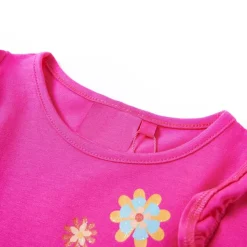 Langærmet T-shirt til børn str. 104 cm pink
