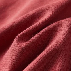 Langærmet T-shirt til børn str. 116 rød