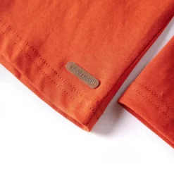 Langærmet T-shirt til børn str. 92 orange