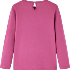 Langærmet T-shirt til børn str. 92 cm pink
