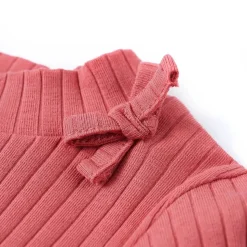 Langærmet T-shirt til børn str. 92 gammelrosa