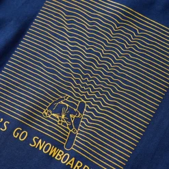 Langærmet T-shirt til børn str. 92 marineblå