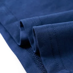 Langærmet T-shirt til børn str. 92 jeansblå