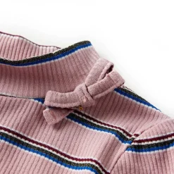Langærmet T-shirt til børn str. 128 lyserød
