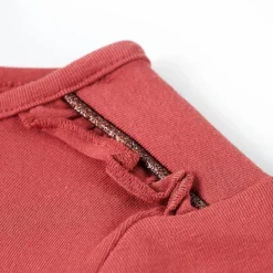 Langærmet T-shirt til børn str. 104 rød
