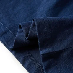 Langærmet T-shirt til børn str. 92 marineblå