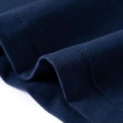 Langærmet T-shirt til børn str. 140 blåmeleret