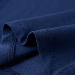 Langærmet T-shirt til børn str. 116 marineblå