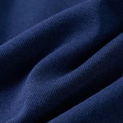 Langærmet T-shirt til børn str. 116 marineblå