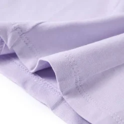 Langærmet T-shirt til børn str. 104 lyslilla