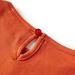 Langærmet T-shirt til børn str. 92 cm orange
