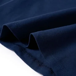 Langærmet T-shirt til børn str. 92 marineblå