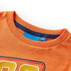 Langærmet T-shirt til børn str. 92 cm orange