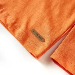 Langærmet T-shirt til børn str. 92 cm orange