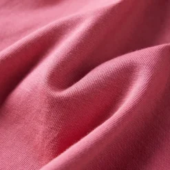 Langærmet T-shirt til børn str. 104 gammelrosa