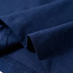 Langærmet T-shirt til børn str. 104 marineblå
