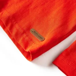Langærmet T-shirt til børn str. 104 cm orange
