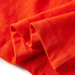 Langærmet T-shirt til børn str. 104 cm orange