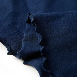 Langærmet T-shirt til børn str. 104 marineblå