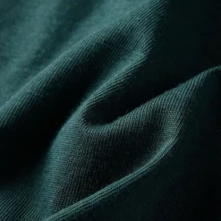 Langærmet T-shirt til børn str. 92 mørkegrøn
