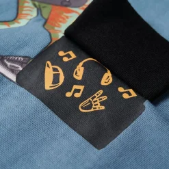 Langærmet T-shirt til børn str. 92 lyseblå