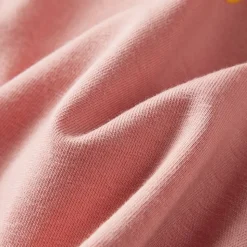 Langærmet T-shirt til børn str. 128 lyserød