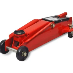 Lavprofil hydraulisk gulvdonkraft 3 ton Rød