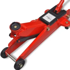 Lavprofil hydraulisk gulvdonkraft 3 ton Rød