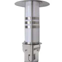 LED væglampe i rustfrit stål *Cylinder formet med sensor*