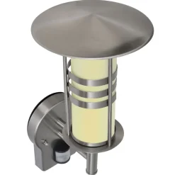 LED væglampe i rustfrit stål *Cylinder formet med sensor*