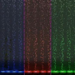 LED-akvarielampe med boblefunktion 48 cm RGB-farver