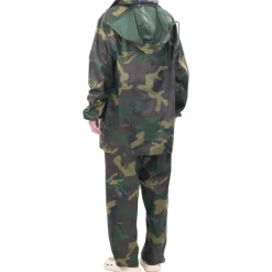 Mænds Camo tryk 2-delt regn kulør med Hætte M