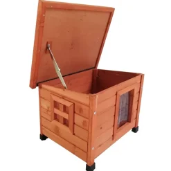 @Pet udendørs kattehus XL 68,5x54x51,5 cm træ brun