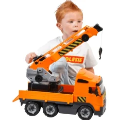 Polesie Wader lastbilsæt med kran 4 dele polypropylen orange og sort