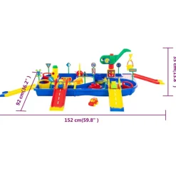 Polesie Wader vandsystem med ramper 9 dele 152x92x35 cm PP