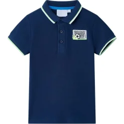 Polo til børn str. 116 marineblå