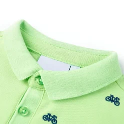 Polo til børn str. 92 neongrøn