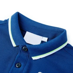 Poloshirt til børn str. 104 mørkeblå