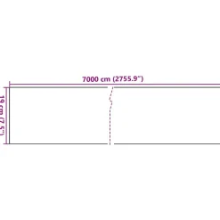 PVC Hegn Rulle Grø 70 x 0,19 m