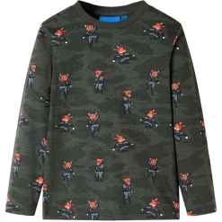 Pyjamas til børn str. 92 kakifarvet