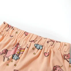 Pyjamas til børn str. 92 korte ærmer orange