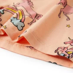 Pyjamas til børn str. 92 korte ærmer orange