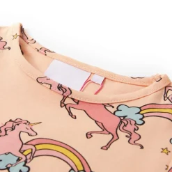 Pyjamas til børn str. 92 korte ærmer orange