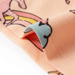 Pyjamas til børn str. 92 korte ærmer orange